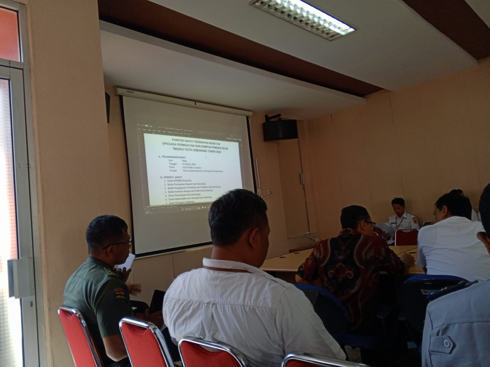 DISKOMINFO Hadiri Rapat Persiapan Kegiatan Upacara Peringatan Hari Sumpah Pemuda ke-96 Tingkat Kota Semarang